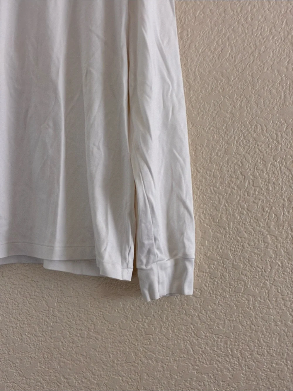 Polo Ralph Lauren | like new white cotton crew neck long sleeve emblem t-shirt
